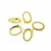 DZ 3002 oval Shape metal claw open Settings with 4 holes